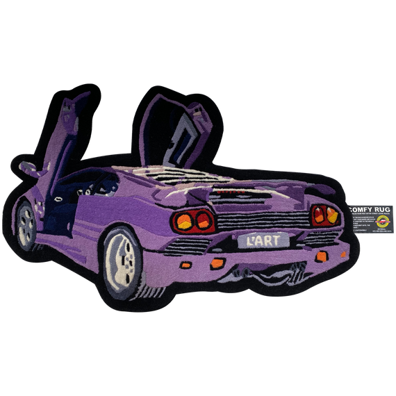 L'ART PURPLE DOORS UP RUG
