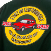 PORSCHE L'ART 968 VARSITY JACKET - GREEN
