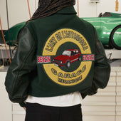 PORSCHE L'ART 968 VARSITY JACKET - GREEN