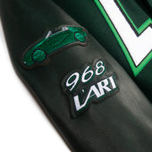 PORSCHE L'ART 968 VARSITY JACKET - GREEN