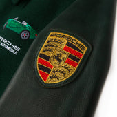 PORSCHE L'ART 968 VARSITY JACKET - GREEN