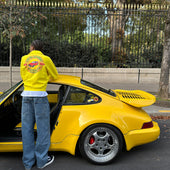 CLASSIC YELLOW COMFY GARAGE POLO SWEATSHIRT