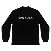 RED ENZO LS GRAPHIC T-SHIRT BLACK