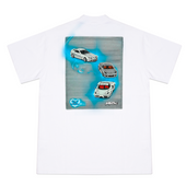 L'ART SUPERCARS T-SHIRT - WHITE