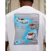 L'ART SUPERCARS T-SHIRT - WHITE