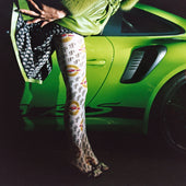 CLASSIC GARAGE & SP LOGO TIGHTS - SAKSPOTTS LIMITED EDITION