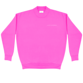 SAKSPOTTS LART FUCHSIA GRAPHIC CREWNECK