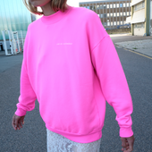 SAKSPOTTS LART FUCHSIA GRAPHIC CREWNECK