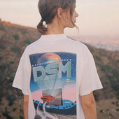 DRIVE IN THEATER GRAPHIC T-SHIRT WHITE- DSMLA LIMITED EDITION