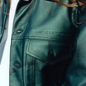 968 GREEN LEATHER JACKET