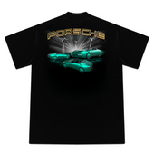 PORSCHE 968 TEE-SHIRT BLACK - NIGHT RIDE LOS ANGELES EDITION