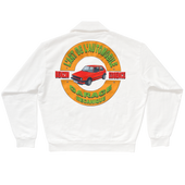 CLASSIC BROKEN WHITE COMFY GARAGE POLO SWEATSHIRT