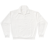 CLASSIC BROKEN WHITE COMFY GARAGE POLO SWEATSHIRT