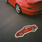 L'ART RED CAR RUG