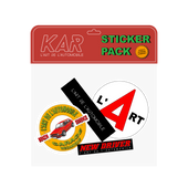 KAR DRIVING SCHOOL - STICKER PACK LIMITED EDITION